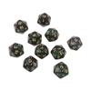 10 Pcs Polyhedral RPG Dice Acrylic 20-Sided Double-Color Game Dice for Aesthetic Conscious Tabletop Player Easy-Use 24BD