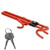 Attack Steering Wheel Easy To Durable Anti-Relay Lock, Anti-Theft, Versatile, High-Profile, Hook, (Red)