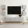 VidaXL TV Unit Set 6 Pcs Concrete Grey Chipboard, 80 X 30 X 30 Cm