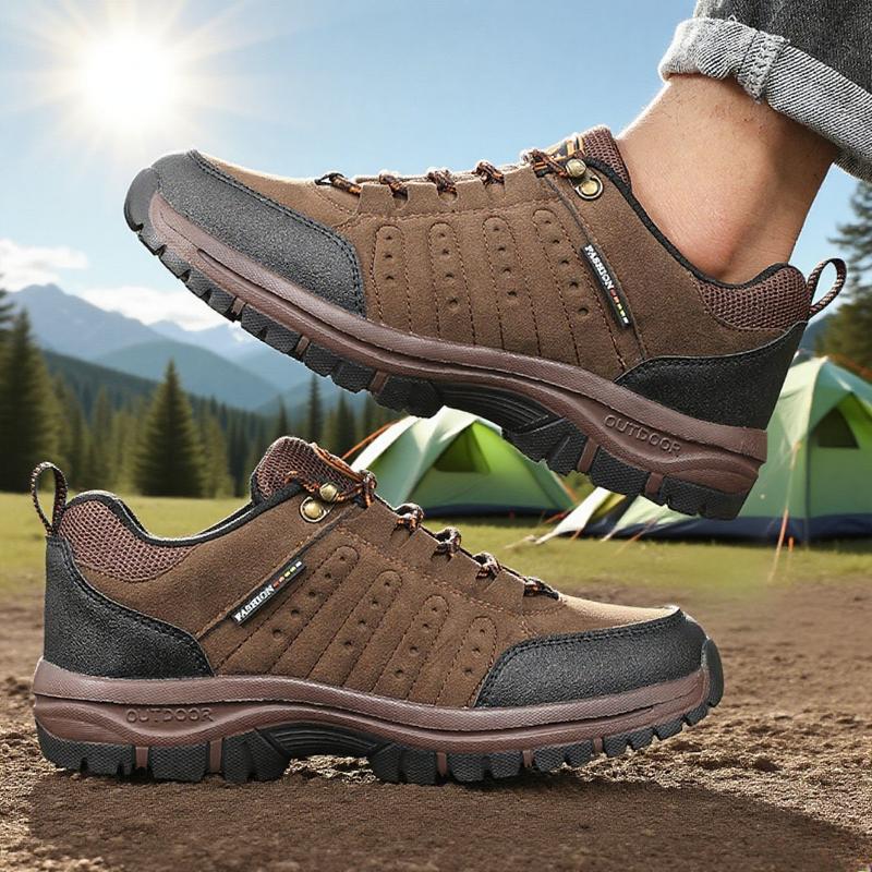 Men's Anti Slip Hiking Shoe Retro Wedge-shaped Platform Outdoor Sneakers Comfortable Breathable Camping Hiking Shoes for Women