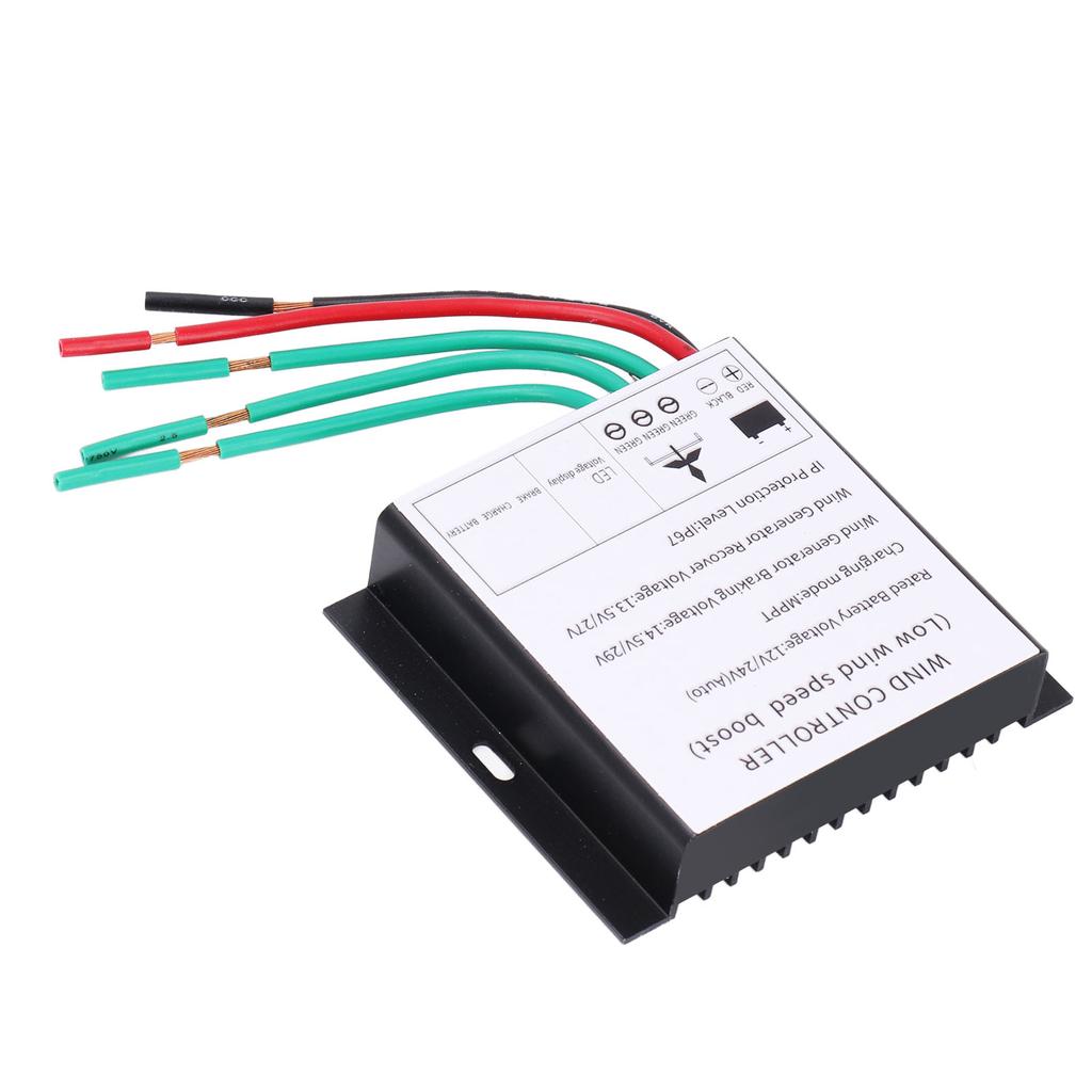 MPPT Wind Turbine Controller 100?400W 12V 24V Auto Match Wind Generator Controller with LED