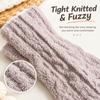 Fuzzy Newborn Knee High Socks Soft Infant Winter Stockings Coral Fleece Socks  0-3 Years Old