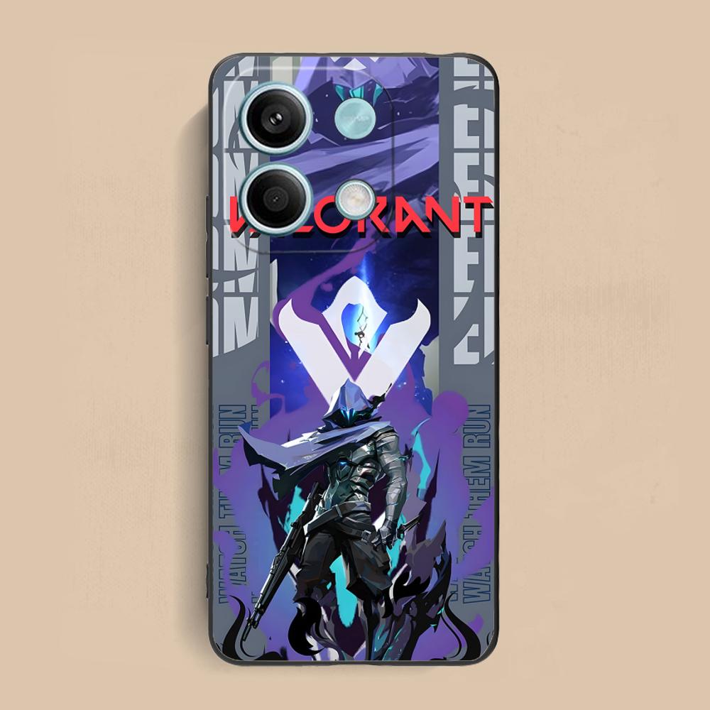 Valo Omen Phone Case for Xiaomi Redmi Note 14 13 12 11 S Pro Plus 4G 5G Soft TPU Shockproof Cover