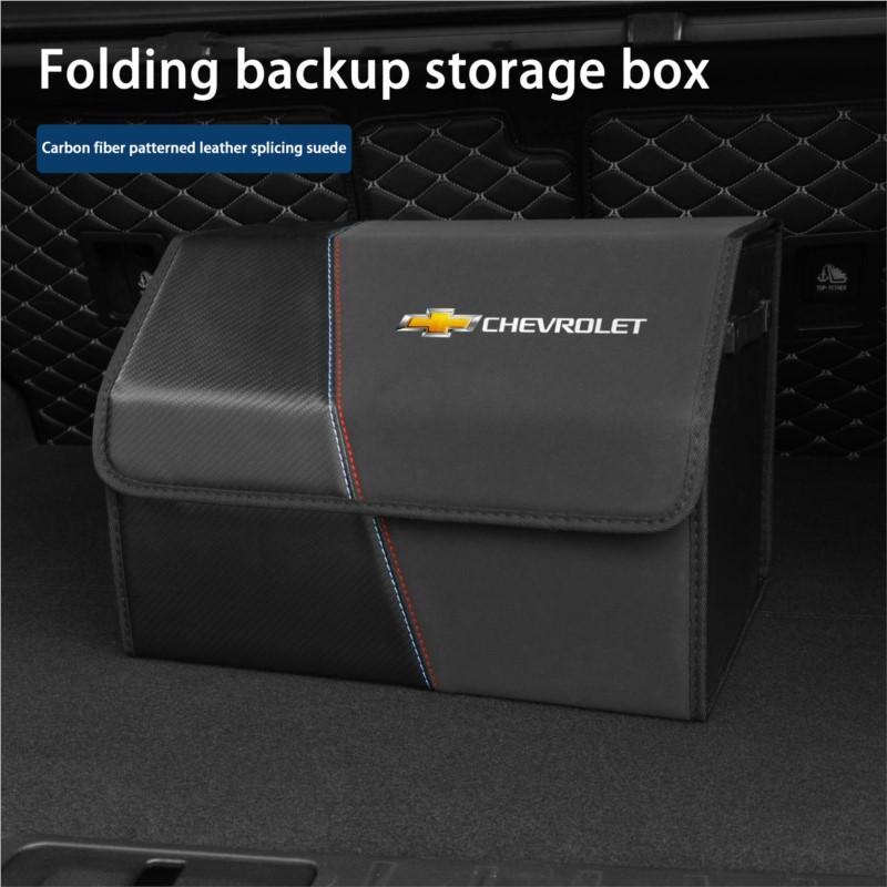 Folding Car Trunk Organizer Box Storage Bag Tools Tidying For Chevrolet Spark Cruze Tracker Orlando Trax Epica Interior sticker KB5