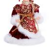 30cm Rote & Goldene Snegurochka Weihnachtsfigur