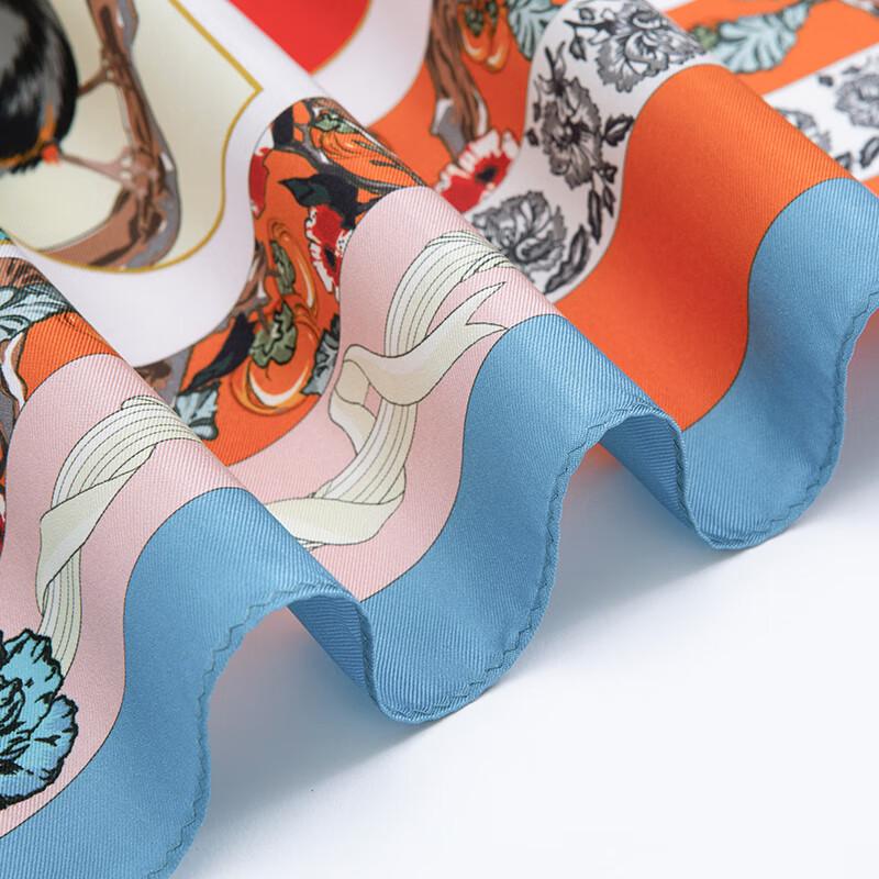 WENSLI Women's 100% Mulberry Silk Small Square Scarf