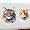 Personalized Cat Head Car Stickers Decoration Scratch Cover Sticker Auto Body Trunk Bumper Waterproof Vinyl Decals