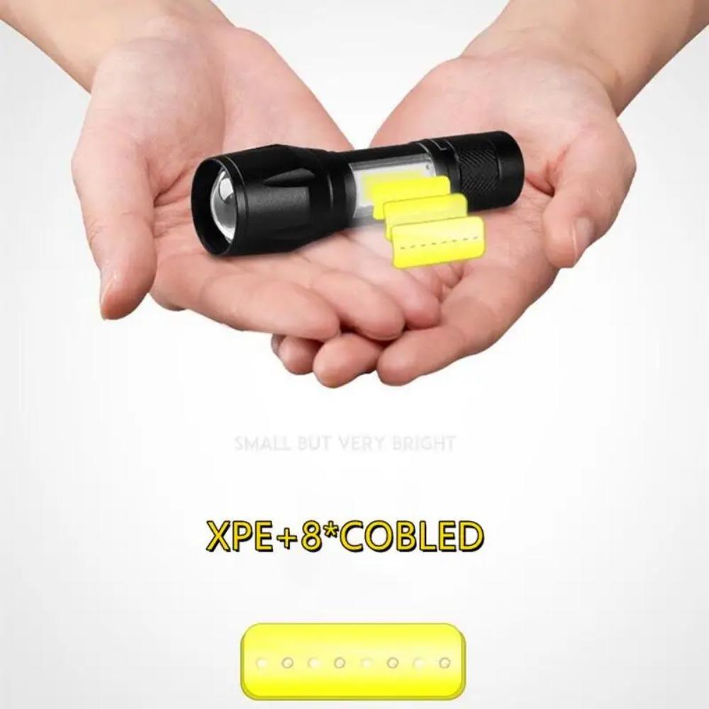 Portable Rechargeable Zoom LED Flashlight XP-G Q5 Flash Light Torch Lantern 3 Lighting Modes Camping Light Mini Led Flashlight