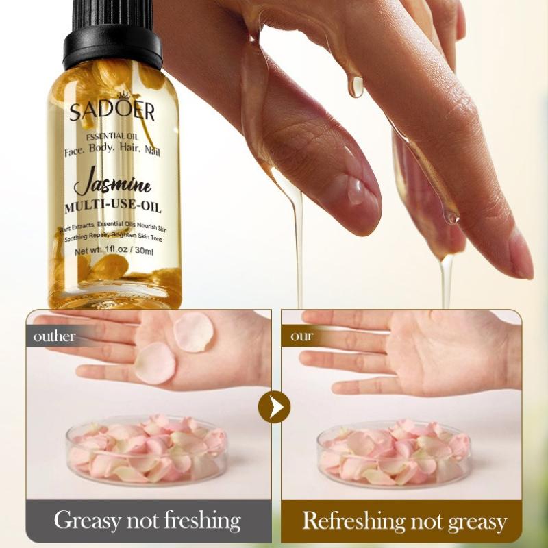 Jasmine Dried Flower Massage Oil SADOER Moisturizing and Rejuvenating Skin Body Essential Oil