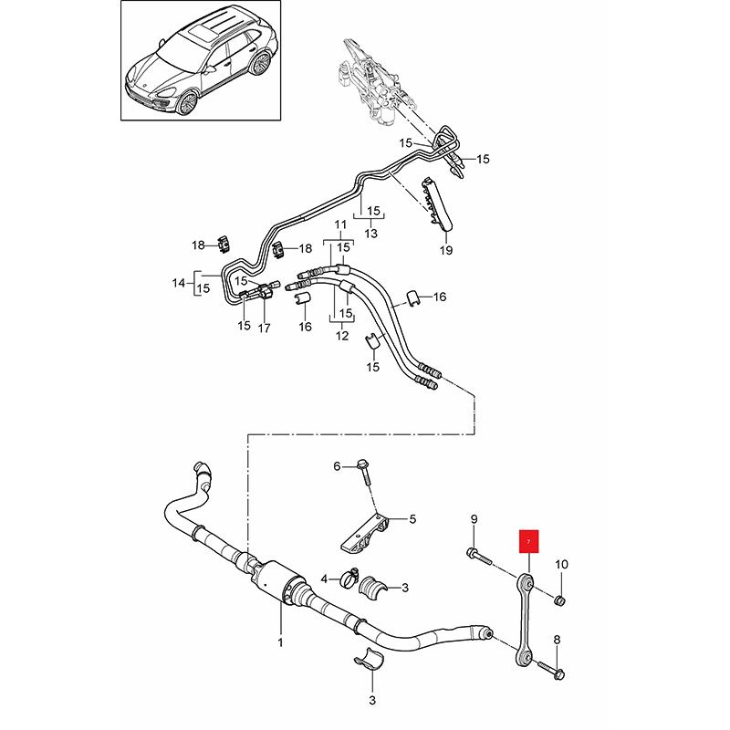 Front Suspension Stabilizer Sway Bar End Links for Porsche Cayenne 9PA 92A 95534306910 955 343 069 10