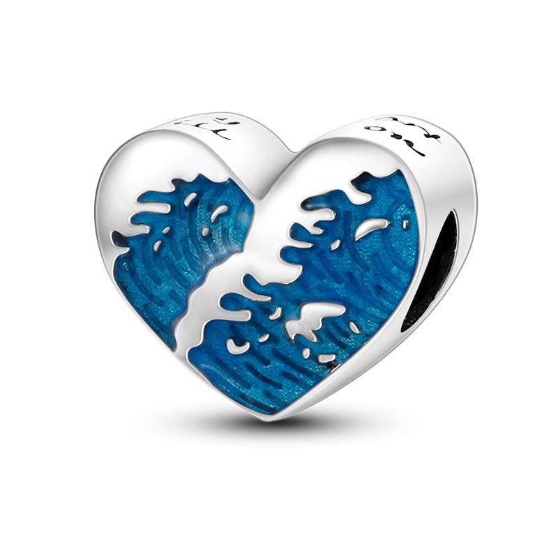 Ocean Trendy 925 Silver Dolphin Crab Boat Beach Charms Beads Fit 3mm Bracelets DIY Thoughtful Fine Jewelry Making Gifts