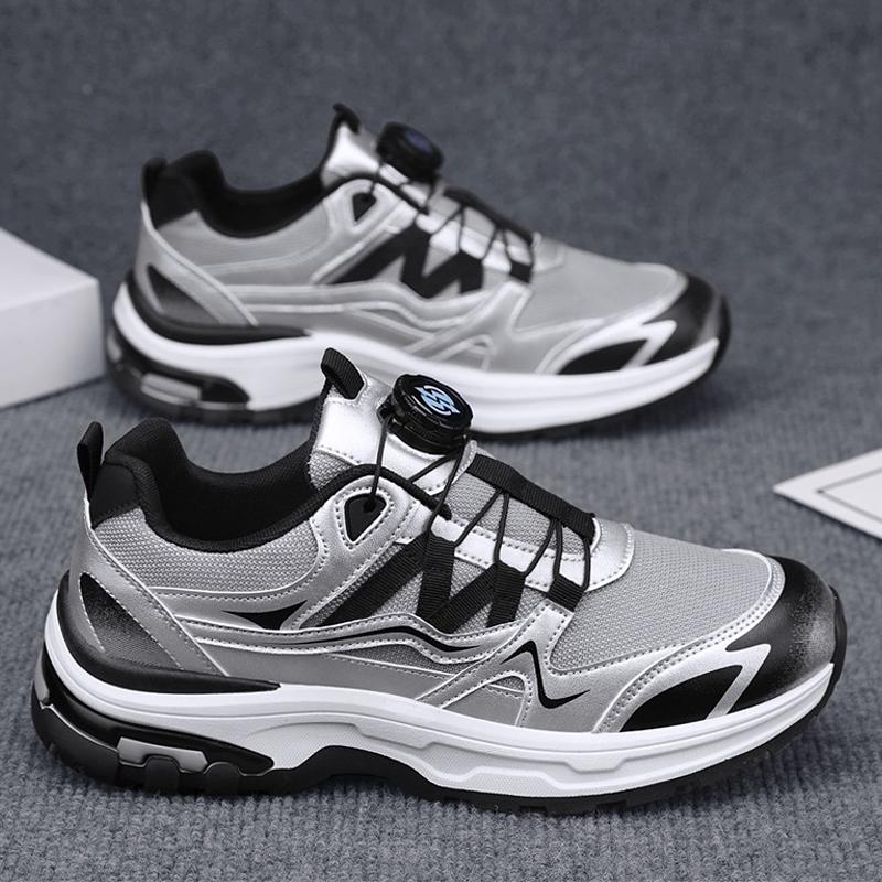 

Loafers Platform Sports Shoes Men s Casual Shoes Casual Sneaker Fashion Non-slip Wear-resistant All-match Men s Autumn Sneakers 45 серебряный серый