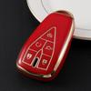 Changan Car Key Case for CS75: Gold-Edged Oshan TPU Key Cover