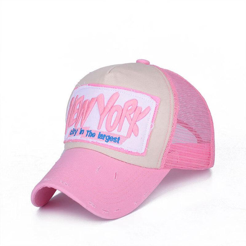 

ZHENYUEQI NEWYORK Distressed Baseball Cap