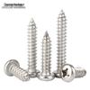 Zhuozan 304 Stainless Steel Round Pan Head Phillips Self-Tapping Wood Screws