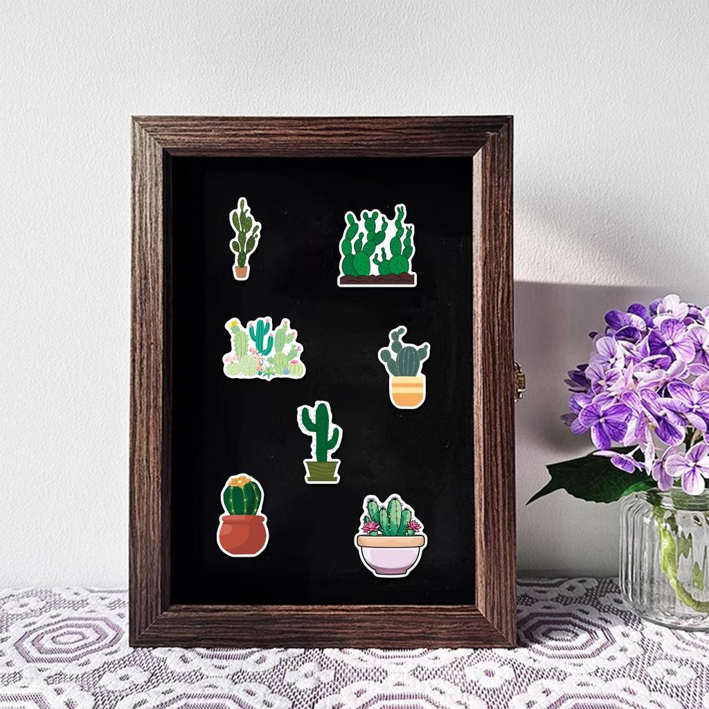 20pcs Cactus Desert Plant Decorative Soft Magnetic Stickers for Fridge and Computer