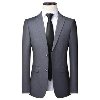 Men's Fashion Business Solid Color British Style Professional Work Groom Wedding Dress Best Man Blazer Jacket