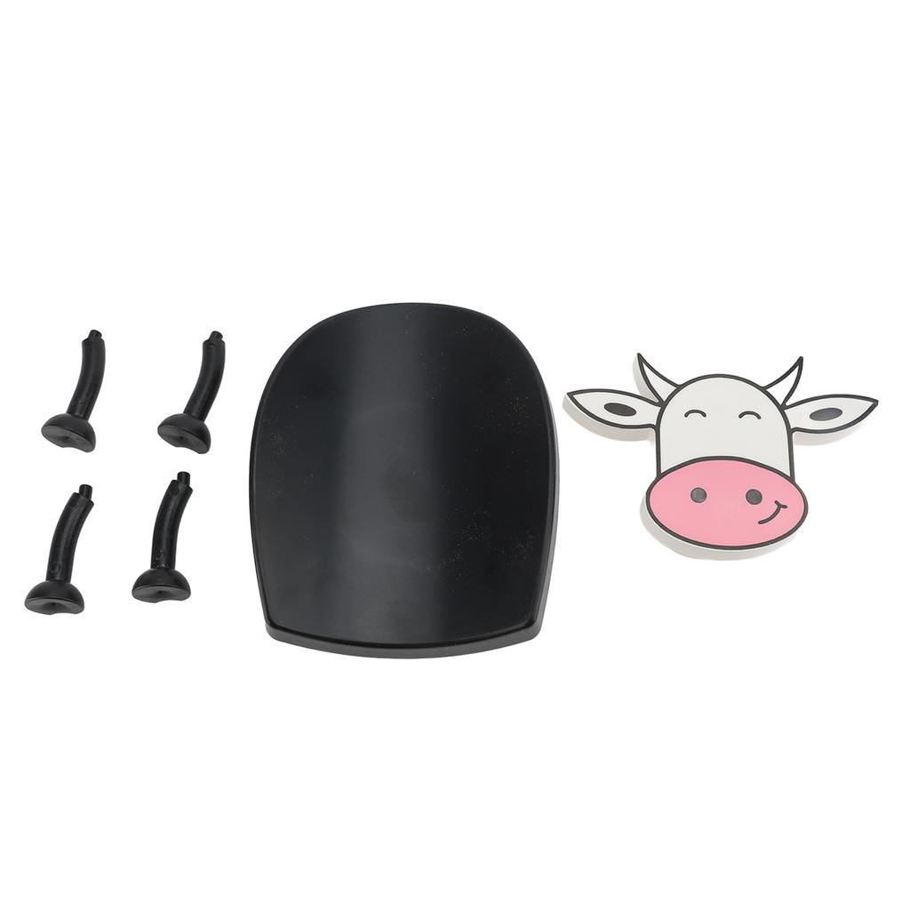 Cow Toilet Roll Holder Plastic Easy Using Decorative Tissue Paper Roll Storage Basket for Bathroom