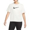 Nike Loose Fit Round Neck Short Sleeve T-Shirt With Back Letter Pattern Women Tops Sail-White DQ3308-133