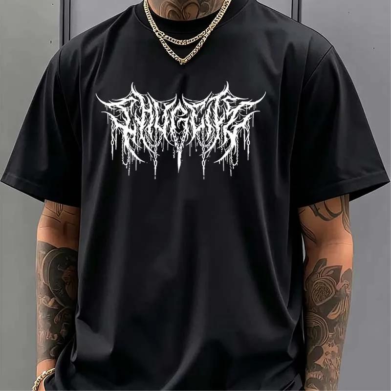 Unisexs Clothing Summer Retro Line Print Tshirt Casual Fashion High Street Vintage Loose Tops Crew Neck Short Sleeve Cotton Tees