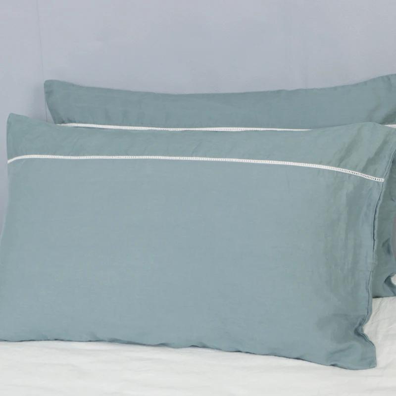 

1/2 шт. Высококачественная наволочка из 100% чистого льна, наволочка из натурального льна в стиле минимализма, наволочка 48x74 см 1 Pcs