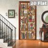 76Style 77/90cm Self-Adhesive Door Stickers Removable Wall Sticker Scenery Wallpaper Stone Stair Murals for Doors Modern Home Decor