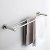 30cm Towel Holder Stainless Steel Towel Rack Extended Thickened Single Double Pole Bathroom Hotel Wall Mount Holder Toallero