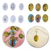 Mini Animals Shape Keychain Silicone Mold Bear/Snake/Antelope/Peacock/Fishing/Goat Handmade Mold Jewelry for Home Decors