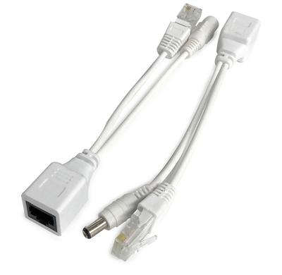 1Pair Passive PoE Injector and Splitter Kit 12V PoE Injector and Splitter for Wireless Network