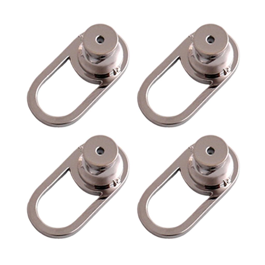Pack of 4 U Shaped Earring Lifter Backs for Heavy Earrings and Droopy Earlobes Large Earring Back Replacements