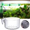 Aquarium Dekoration Pflanzbecher Topf Acryl Wasserpflanzenbecher mit Saughalter Wasser Topfpflanzbecher Aquarium Fütterungswerkzeug