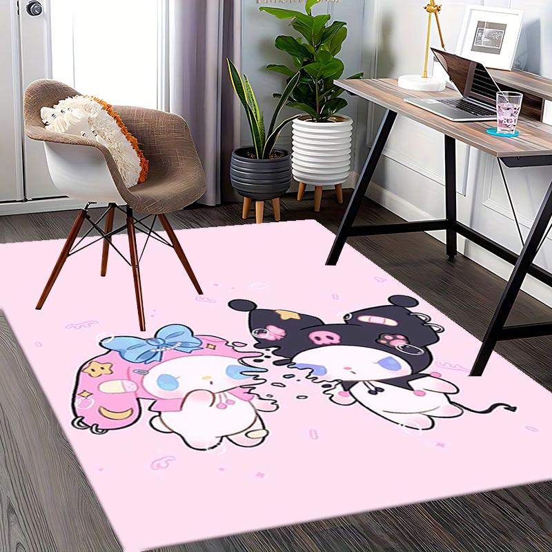 Anime Cartoon Design Office Chair Mat Non-Slip Carpet for Home Decor, Suitable for All Seasons - Perfect Gift for Anime Lovers!E029