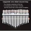 17 Tasti Kalimba Pianoforte a Pollice Tastiera Impiallacciata in Legno Massiccio Strumento Musicale Kalimba Pianoforte a Dita Regalo di Natale per Amanti della Musica