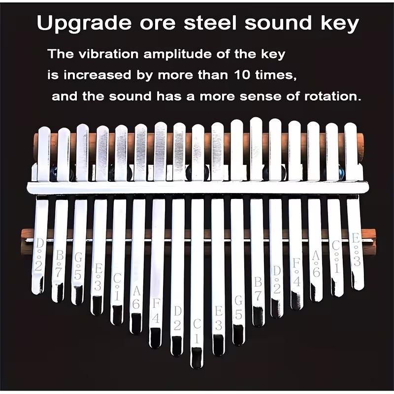 17 Tasti Kalimba Pianoforte a Pollice Tastiera Impiallacciata in Legno Massiccio Strumento Musicale Kalimba Pianoforte a Dita Regalo di Natale per Amanti della Musica