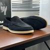 Sommer Slipper Doudou Britische Business- und Freizeit Ein-Pedal Lederschuhe atmungsaktiv Jugend formell Herrenschuhe 8253-H