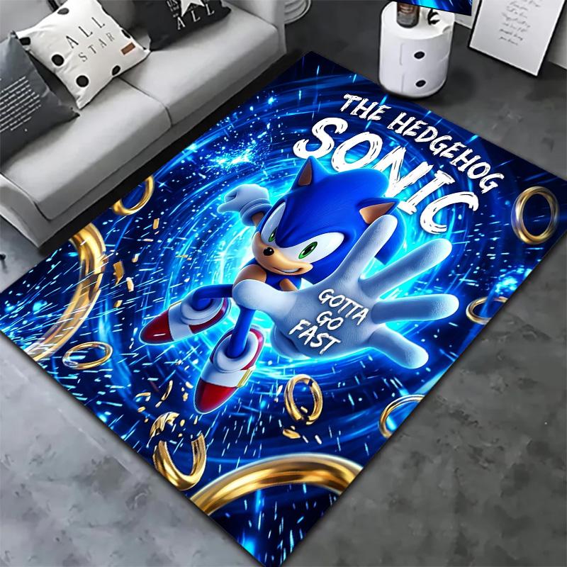 Sonic Hedgehog Carpet Rug For Living Room Bedroom Home Sofa Decoration Kids Play Nonslip Floor Mat