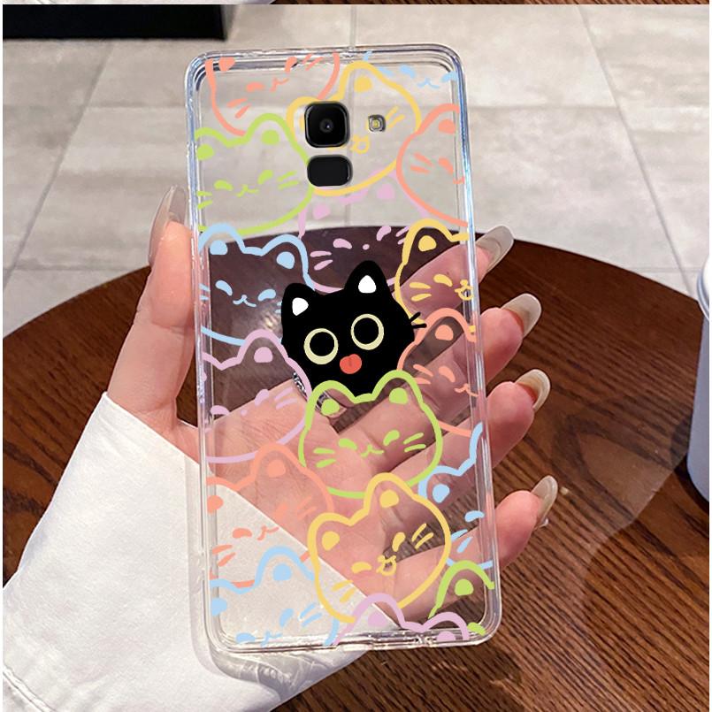 For Samsung Galaxy J6 2018 J6+ Plus (2018) Case Clear Cute Rabbit Cartoon Soft TPU Back Cover J600F J600G J610G J610F Phone Case