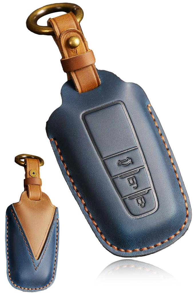 [MKMC] Smart Key Case, Leather, Chr Harrier 80 Series, Corolla Yaris New Model Prius