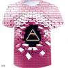 New Summer Men's Fashion T-shirt Personality Abstract Pattern Printed Men's T-shirt Top