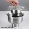 Corrosion Resistant Circular Floor Drain Stainless Steels High Flows Drainage Floor Strainer for DN50/DN75 Drainage System
