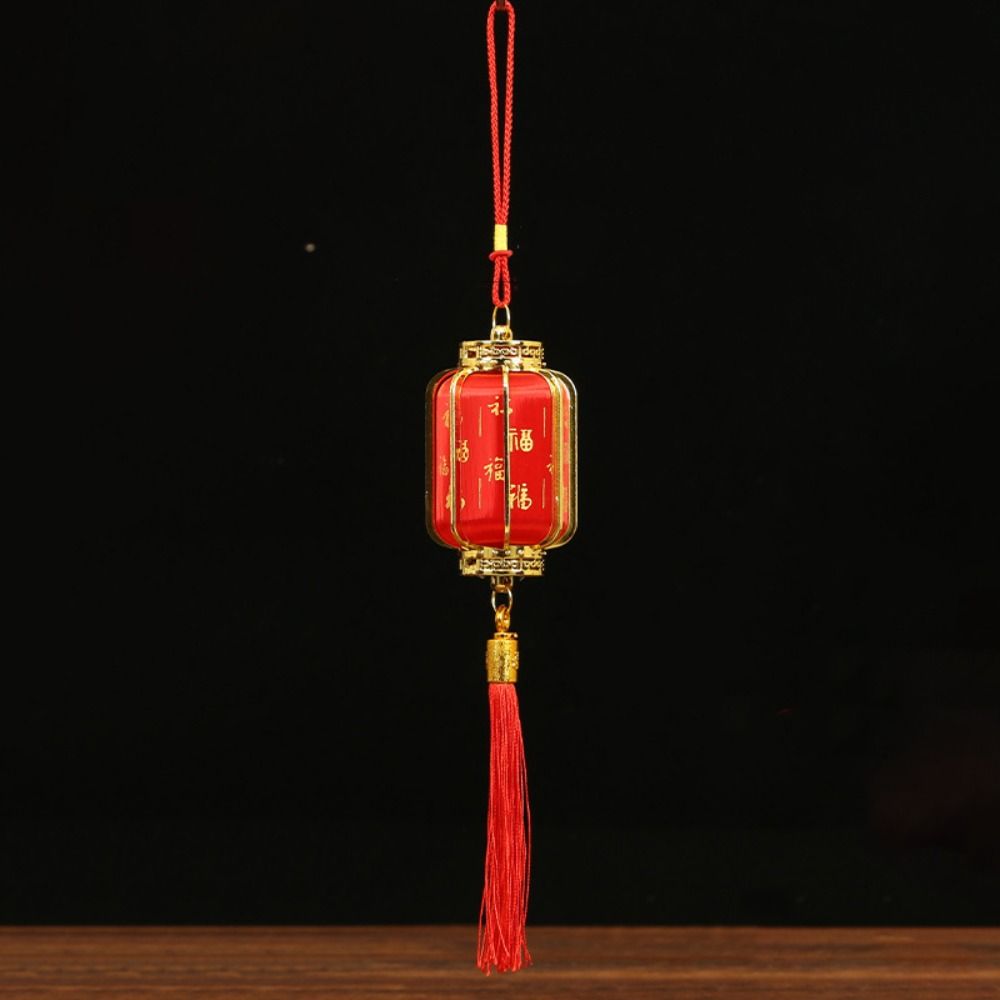 Waterproof Chinese Red Lantern Traditional Potted Decorative Lanterns Portable Lantern  Kid Toy