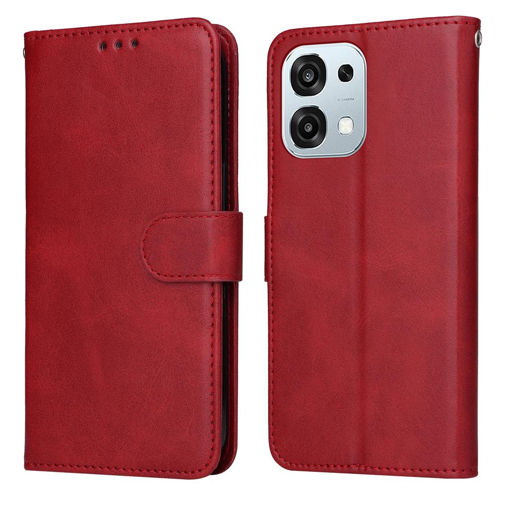 For Oppo A6 5G Case Wallet PU Leather Folio Flip Phone Cover