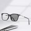 Casual Square-Frame Photochromic Myopia Glasses Comfortable and Durable Anti-Blue Light Eyewear Minus Diopter 0 To -4.0