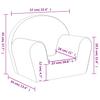 Children S Sofa Anthracite Soft Plush