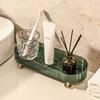 Badezimmer-Waschtischschale, Acryl-Make-up-Parfüm-Organizer für Kommode, Dekorativer Organizer-Arbeitsplatte für Hautpflege, Kosmetika