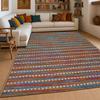 Jute Look Rug Indoor Outdoor Natural Multicoloured 190x290
