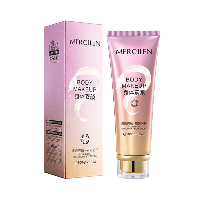 

MERCILEN Крем для тела 100г Осветляет тон кожи Увлажняет Изолирует Лосьон для тела Увлажняющее средство для всего тела