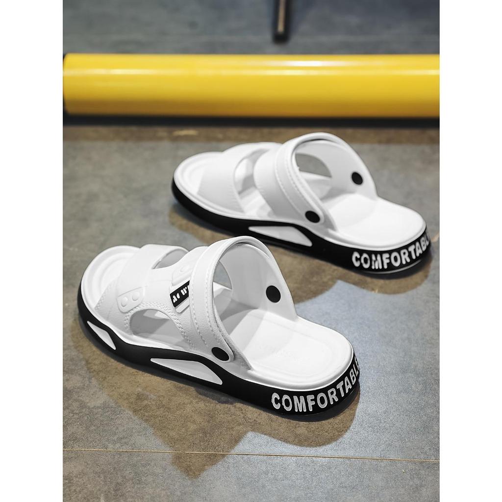 Men's Summer Breathable Non-slip Beach Shoes - Geometric Pattern EVA Indoor/Outdoor Sandals