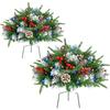 Illuminated Christmas Plant Bushes: Brighten Your Outdoor Porch Effortlessly Christmas Decor  For Christmas Tree Decoration