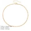 eManco Gold Color Stainless Steel Chain Necklace Women Chain Choker for Woman Jewelry
